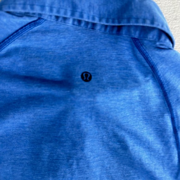 Lululemon Metal Vent Tech Blue Polo Size M - Picture 3 of 5